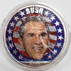 2000 American Silver Eagle (ASE) George Bush Election UNC Colorized Coin 1 Oz