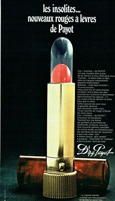 Advertising 099 1969 Dr N.G Payot Lipstick Unusual Makeup
