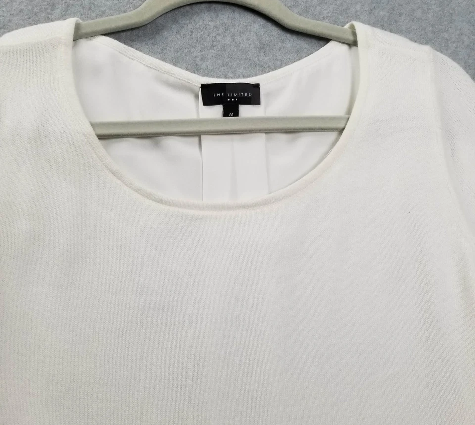 Свитер женский ограниченный средний M белый рукав 3/4 легкий опрятный карьерный - Изображение 2 из 4