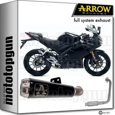 Full system exhaust rc black nichrom pro-race arrow yamaha yzf r125 r-125  21/22