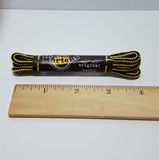 One Pair Dr Martens Airwair 60cm 24" BLACK  YELLOW Round Shoelaces - US Seller
