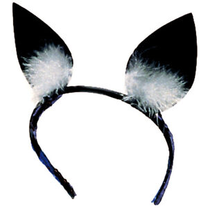 Haarreif Katzenohren Karneval Ohren Katze Haareifen Fasching Kopfbedeckung