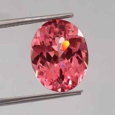 Certified Natural Ceylon Padparadscha Sapphire 12 Ct Oval Cut Loose Gemstone