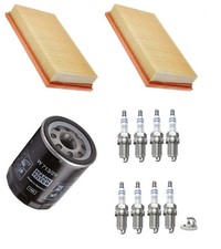 Service Kit Fits Jaguar XJ X350 3.6 4.2 Mann Air Oil Filter Bosch Spark Plugs 