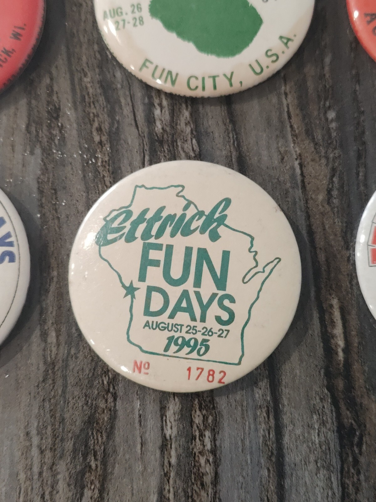 (9) Fun Days Ettrick Wisconsin 197997 2.25" Pinback Button Advertising Festival eBay