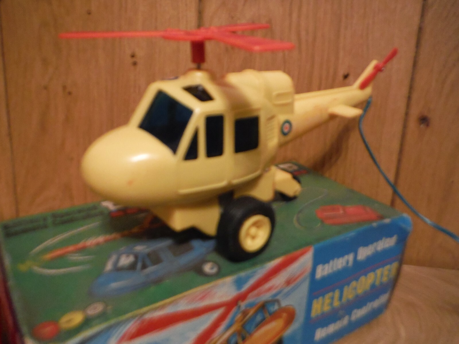Marx Toys Hong Kong plastic remote controlled Helicopter boxed (G020