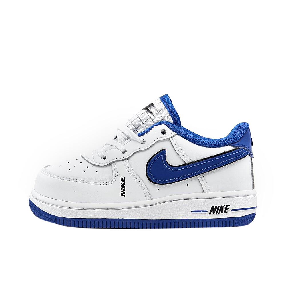 Toddlers Nike Force 1 LV8 White/White-Black-Game Royal (DO3808 100) - 4