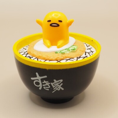 Chicken Minced Rice Bowl Gudetama × Sukiya Mascot Mini Figure Magnet Japan X222