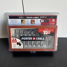 Porter-Cable 8-Piece Forstner Drill Bit Set w/ Open Tooth Design PC1008 New