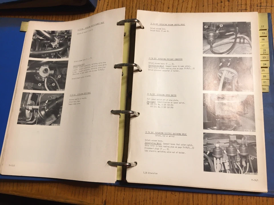 BMW 630-CSI 633-CSI 1977-1984 OEM Loja Serviço Reparo Manual Motor de Manutenção - Imagem 4 de 4