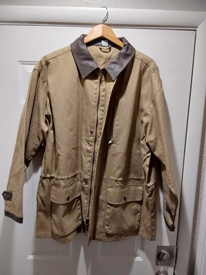  New- Marlboro Cowboy Chronicles Leather Trim Canvas Barn - Men Coat XL