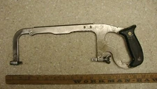 Vntg Forsberg Mfg. Co. Whale No.80  Adjustable Hacksaw Frame,15-1/8"-19-5/8" OAL