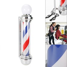 Outdoor Barber Pole Light Hair Salon Open Sign Barber Shop Rotating LED Stripes