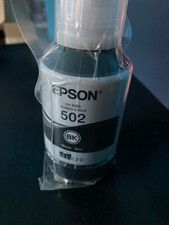 EPSON 502 Black 127ml Ink Bottle Sealed Exp 01/2026