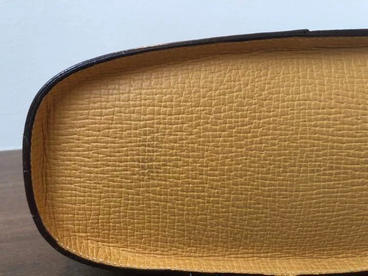 Borsa a mano LOEWE in pelle tracolla giallo polvere vintage usata Giappone