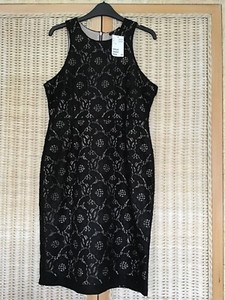 h and m black lace dress