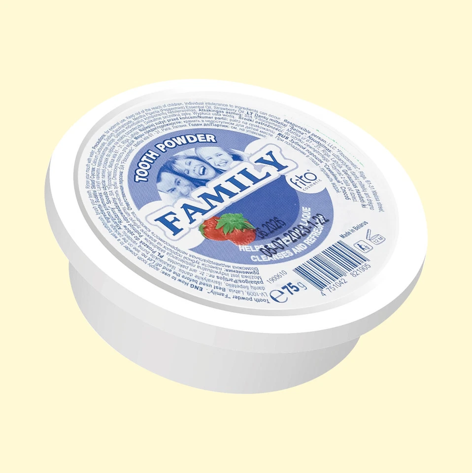 FITO KOSMETIK 5 mal Zahnpulver Aufhellung, Family, Aufhellung für Raucher Зубной порошок