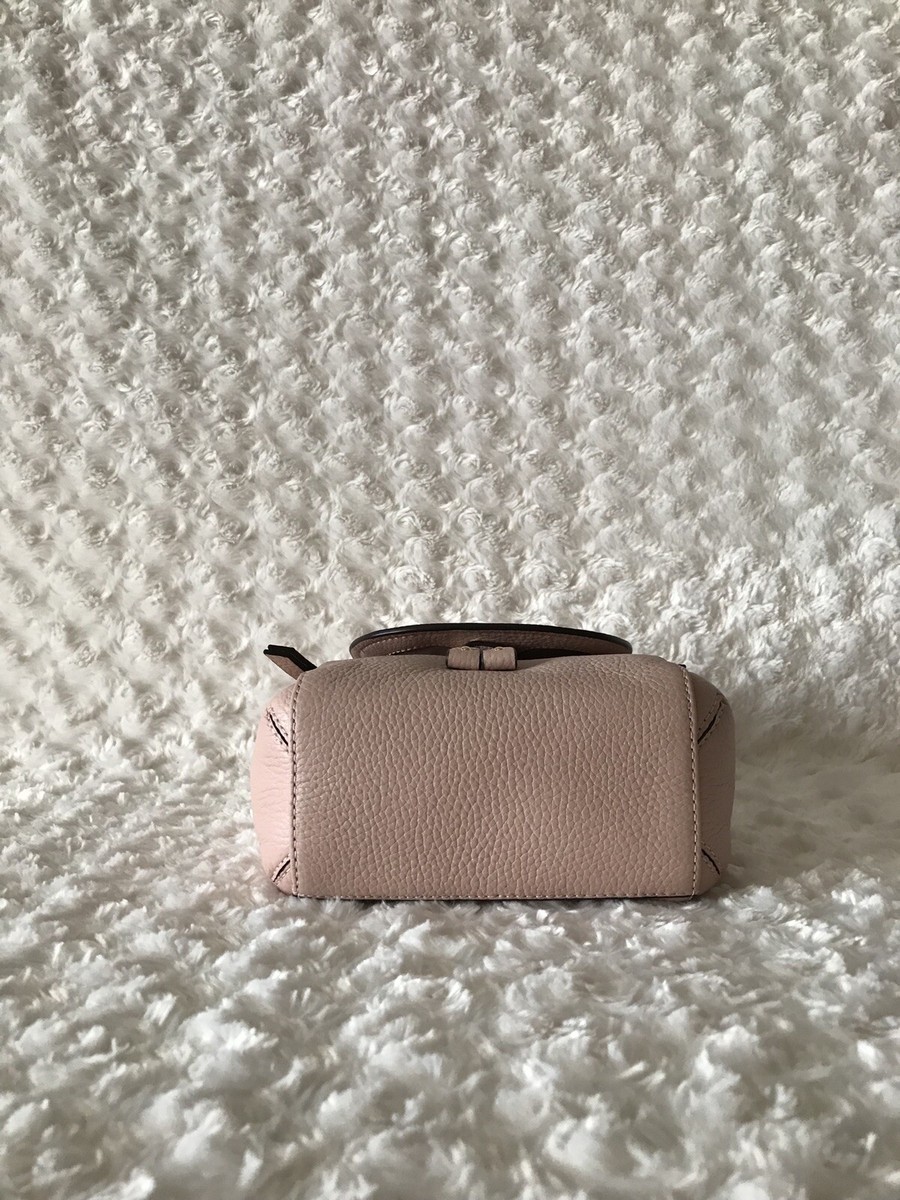 ◎MINOC◎ Rosa square buckle bag Womens Michael Kors Riley Pastel Pink Leather Small Mini