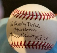 PRESIDENT BILL CLINTON SIGNED OFFICIAL RAWLINGS MLB BASEBALL PSA/DNA GUARANTEE