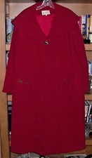 Compagnie Francaise De L'orient Et De La Chine Red Coat Top Size 3