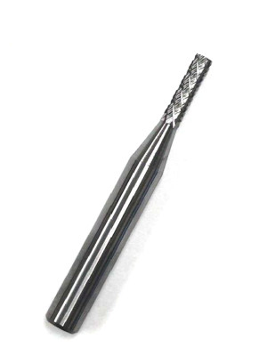 SA-11 CARBIDE BURR DOUBLE CUT 1/8'' DIA X 1/2'' CUT  1/4 SHANK CYLINDRICAL HTC USA