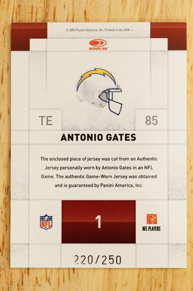 メジャー1~７７巻 2010 Panini Threads Football #120 Antonio Gates | eBay
