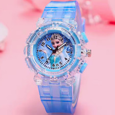 Mädchen Frozen Armbanduhr mit LED Beleuchtun...