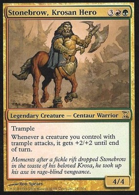 Stonebrow, Krosan Hero - Light Play MTG Time Spiral