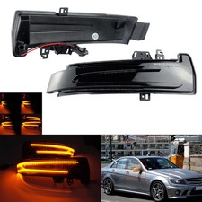 Schwarz LED Blinker Spiegelblinker für Mercedes C E S-Klasse W204 W212 W221
