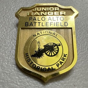 Junior Ranger Palo Alto Battlefield National Historical Park Pinback Badge Pin
