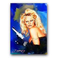 Barb Wire #18 Art Card Limited 39/50 Edward Vela Signed (Movies Characters)