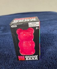 NeeDoh Gummy Bear PINK Fidget Stress Toy Squishy Nee Doh - NEW AUTHENTIC