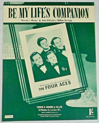 Be My Life's Companion von Hilliard De Lugg Klavier Gesang Noten Die vier Asse