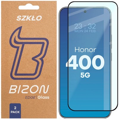 2x Schutzglas für Honor 400 Bizon Displayschutzglas Hartglas Handyglas Glas