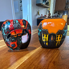 Anita Harris Art Pottery purse vase