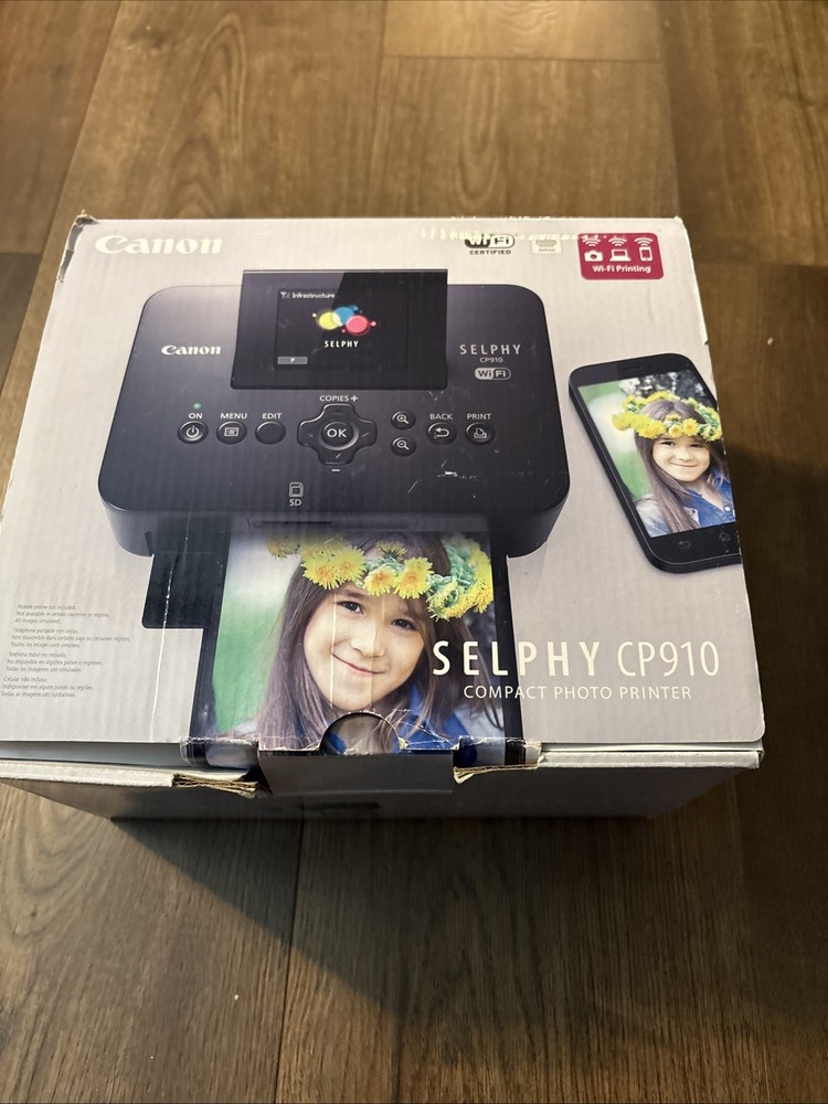 Canon SELPHY CP910 Digital Photo Printer BUNDLE Extra Ink Paper Cards