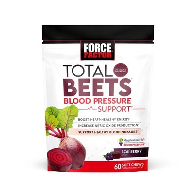 Force Factor Total Beets Blutdruckunterstützung Soft Chews - 60 Stück