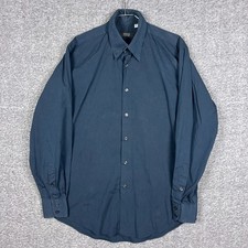 Versace Classic V2 Shirt Mens 15.75/40 Black Italy Dress Long Sleeve Stretch