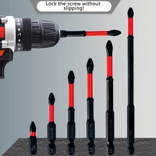 Magnetic Anti-Slip Screwdriver Bits PH2 Screw Head Electric Cross Drill Bit Set