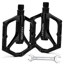  Premium Bike Pedals of 9/16 Inch, Professional Mountain and Road Bike Flat 