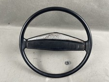 1978-1981 Dodge Ramcharger Dw100 Black Steering Wheel Woodgrain Trim Horn Pad 1978-1981 Dodge Ramcharger Dw100 Black Steering Wheel Woodgrain Trim Horn Pad