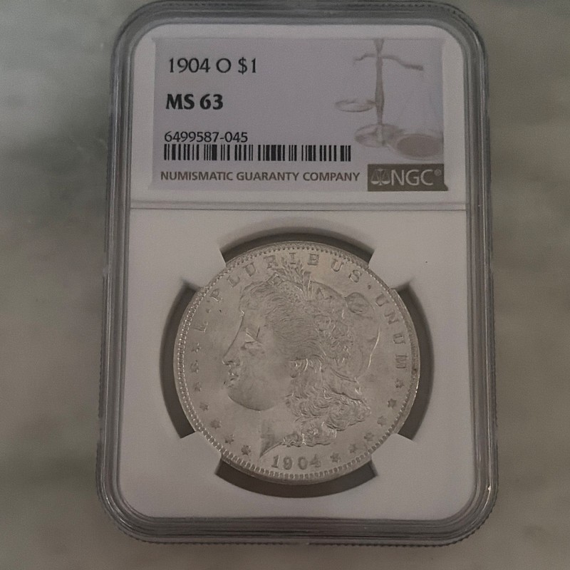 1904-O Morgan Silver Dollar $1 NGC MS63 Business Strike Silver KM#110