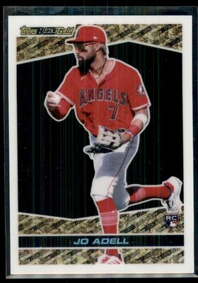 2021 Topps Chrome Update Black Gold Jo Adell RC Los Angeles Angels #BGC-25
