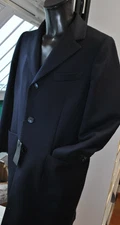 SANTANIELLO X MA.CO MILANO SALERNO WOOL CLOTH COAT SIZE 48 690.00 BLUE CARD B