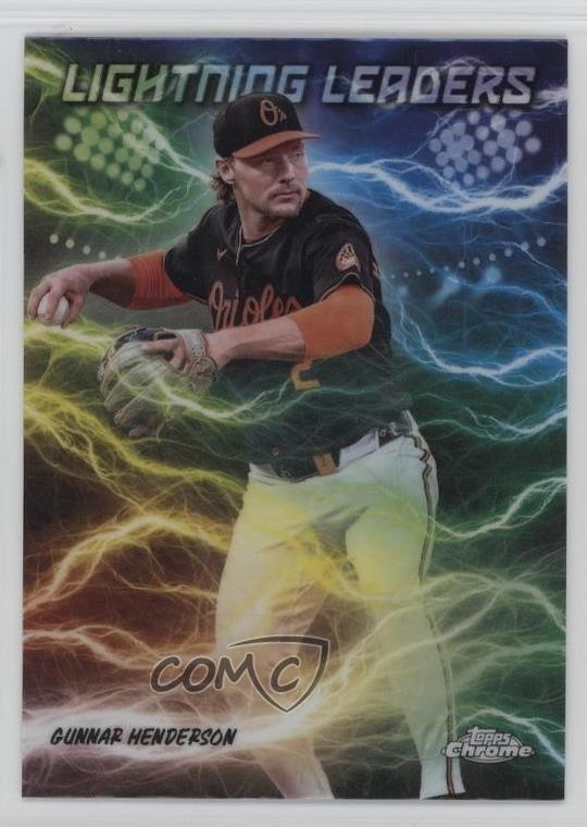 2025 Topps Chrome Lightning Leaders Gunnar Henderson #LL-4 g3g