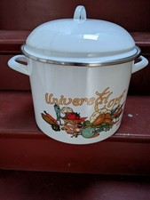 Emaille Topf Universaltopf im Vintage Design groß