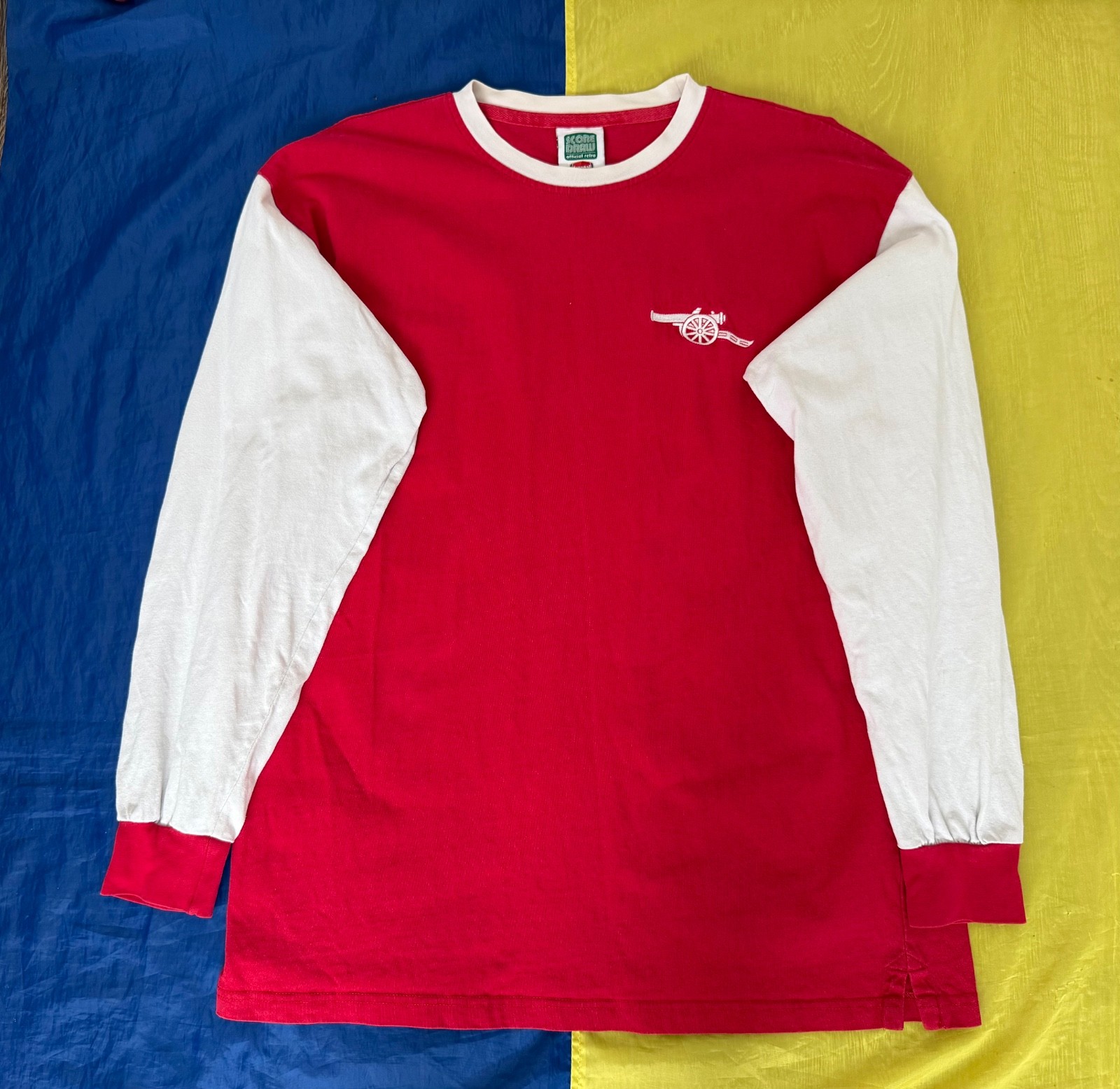 ARSENAL 1970 1971 HOME RETRO SOCCER JERSEY FOOTBALL SHIRT SCORE DRAW Sz. L