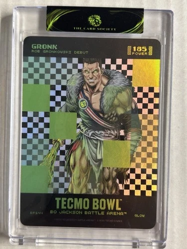 Bo Jackson Battle Arena Tecmo Gronk Big Pixel Glow 185 Power Rare Rob Gronkowski