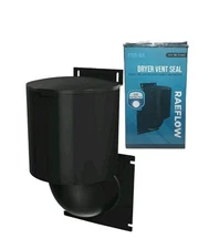 New Dryer Vent Cover 4 inch (Black) with UV RESISTANT - Outdoor Dryer Vent Cover