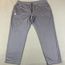 Under Armour Sportstyle Brawler Pants Mens 3XL Tall Gray Athleisure Comfort